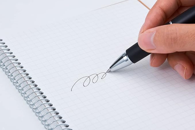 Maruman Spiral Note Basic Dot Grid Notebook- A5, 5.83" x 8.27", 80 Sheets / 160 Pages, 5mm Dotted Journal, Perforated Pages & Wire-Bound to Lay Flat, Sturdy Kraft Cover, Made in Japan