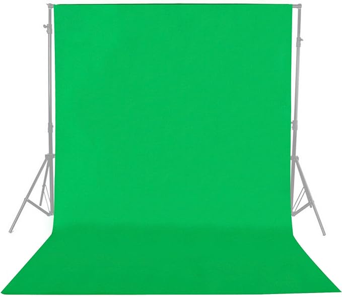 Green Screen Backdrop, 10 x 10 Ft Greenscreen Background for Streaming, Green Photo Backdrop Curtain for Photoshoot, Thick Polyester Fabric Photography Green Sheet for Video Party Decor