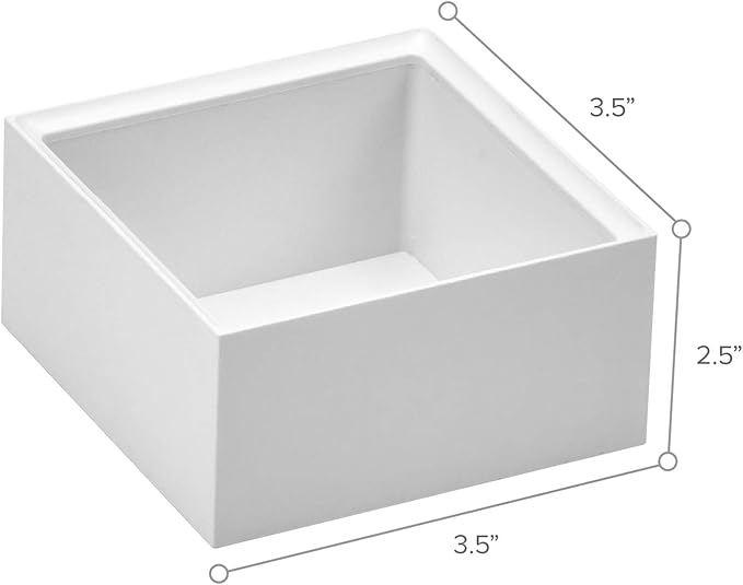 Bostitch Office Konnect Desk Organizer Accessory Tray, Stacks for Desktop Storage, White (Pack of 6)