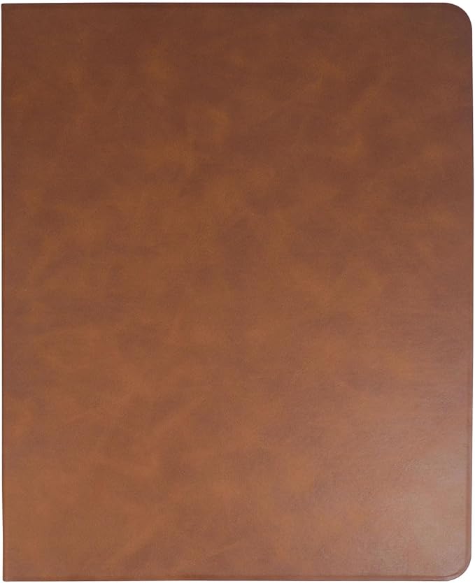 Tablet Organizer Portfolio Case with 3-Ring Binder, Binder Padfolio File Folder with Removable Tablet Holder, Compatible with iPad Air 13" M4/M3/M2 (2026/2025/2024), Brown