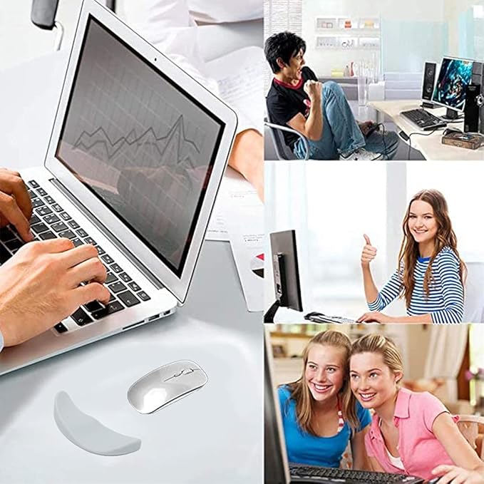Ergonomic Mouse Wrist Rest Gliding Wrist Rest Support Pad for Office Computer Laptop Gray