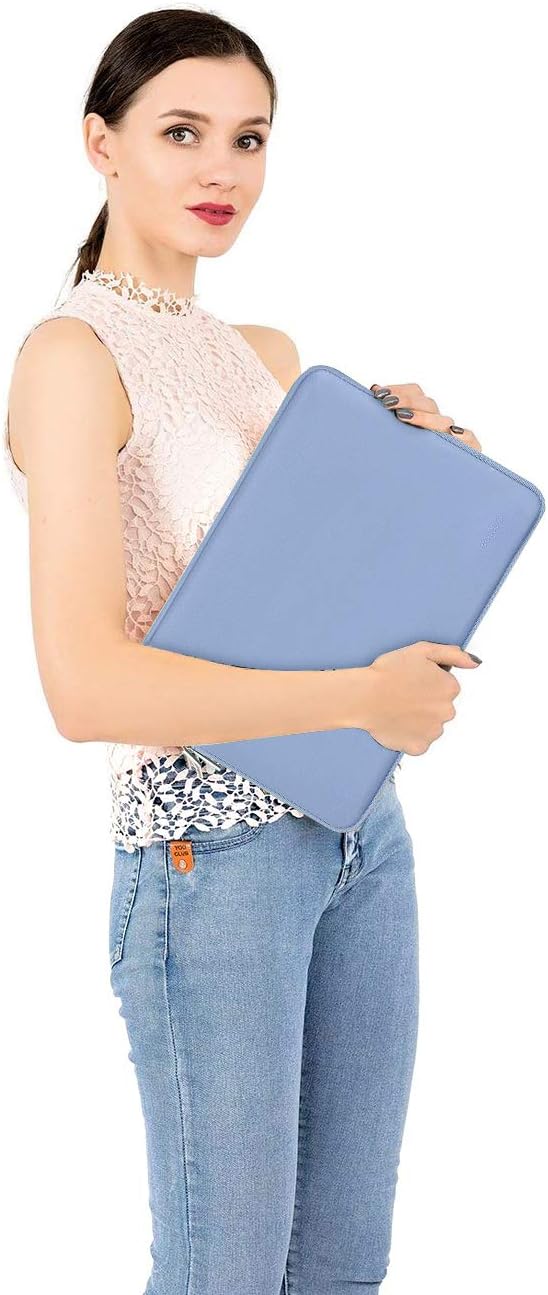 MOSISO Laptop Case 15 inch, 15 inch Laptop Sleeve Bag Compatible with MacBook Air M5 A3448 M4 A3241 M3 A3114 M2 A2941 2026-2023, Dell XPS, Neoprene Computer Sleeve Bag with Small Case, Serenity Blue