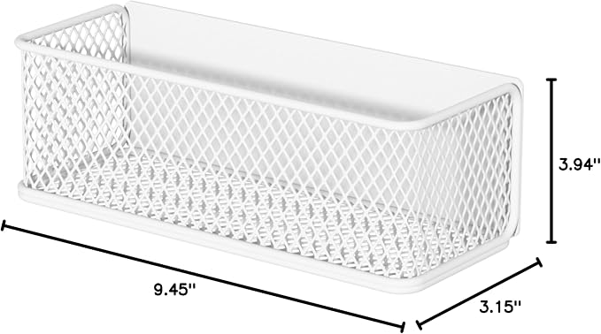 Buyyyit Magnetic Basket Bins Fridge Organizer Pencil Holder - Whiteboard Accessories for Home Kitchen Organization