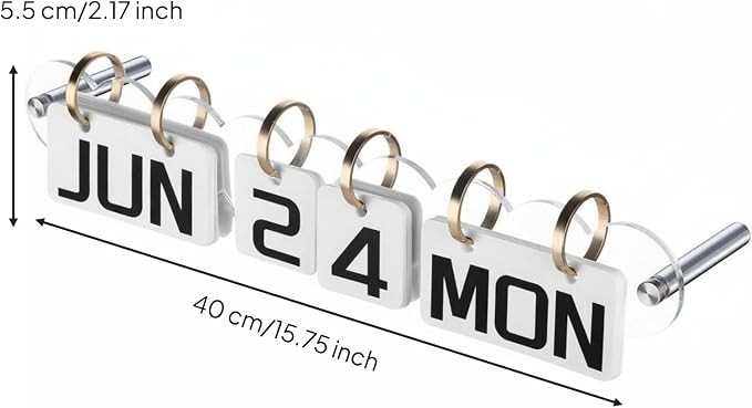 Wall Calendar Display Acrylic Date Display Stand Organization Material Minimal Look Suitable for Office Room