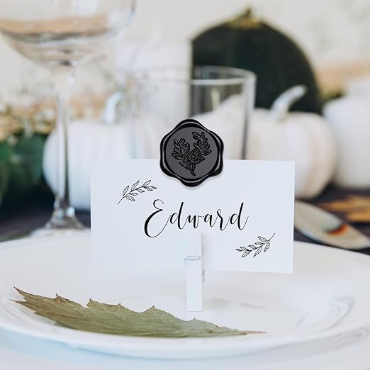 UNIQOOO Wax Seal Stickers - (3 Designs in 1 Pack) Wedding Invitation Envelope Seal Stickers, 60 Pcs Self-Adhesive Stickers, Perfect for Invitation, Christmas, Gift Wrapping