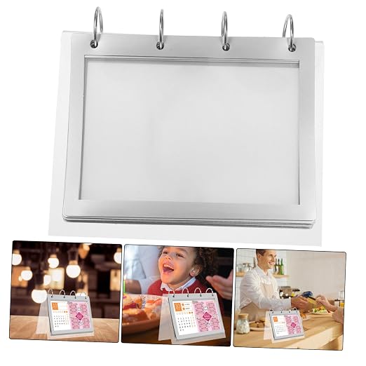 Transparent Acrylic Flip Display Stand V Shape Multi Functional Holder for Menus Calendars and More Sturdy Base for Restaurants Offices and Home Decor