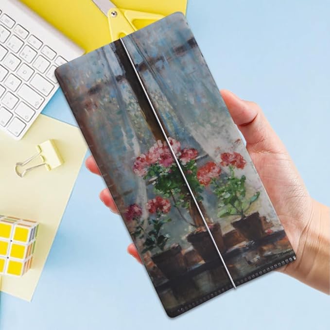 Travelers Notebook Inserts with PVC Sleeve,Daily Planner,Daily Appointment Book,Undated To Do List Notepad,30 Sheets,8.5" x 4.7",Pocket Notebook for Journals,Diaries,Planners,Flowerpot Plants