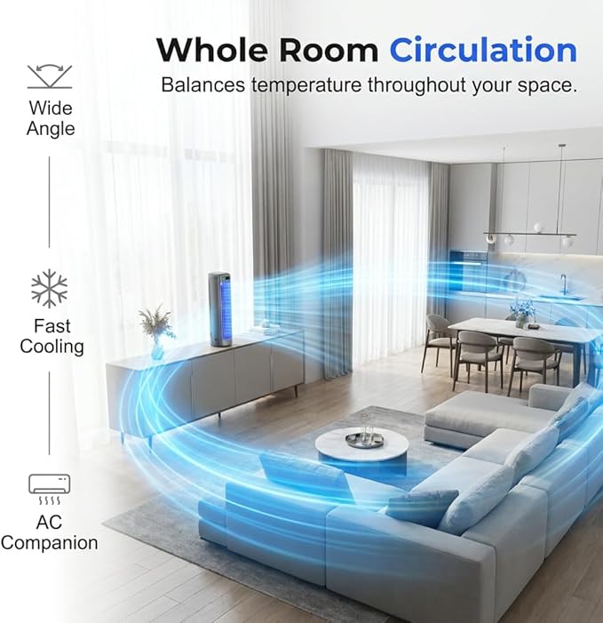 Portable Air Conditioner Cooling Fan Quiet with 3 Speeds, 2026 Upgraded Wall Mounted Fan, Portable Usb Desk Fan, Quiet Small Room Fan for Home Room (Grey)