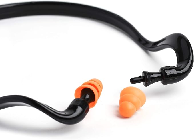 2 Pairs Soft Banded Silicone Reusable Washable Ear Plugs for Sleeping Swimming Noise Hearing Protection Earplugs Music Concerts Construction Shooting Hunting Motor Sports