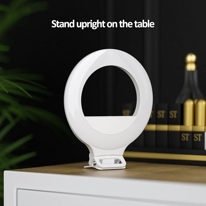 XINBAOHONG Video Conference Lighting Kit, Ring Light for Monitor Clip On Remote Working Distance Learning Zoom Call Lighting Self Broadcasting and Live Streaming Computer Laptop Video Conferencing