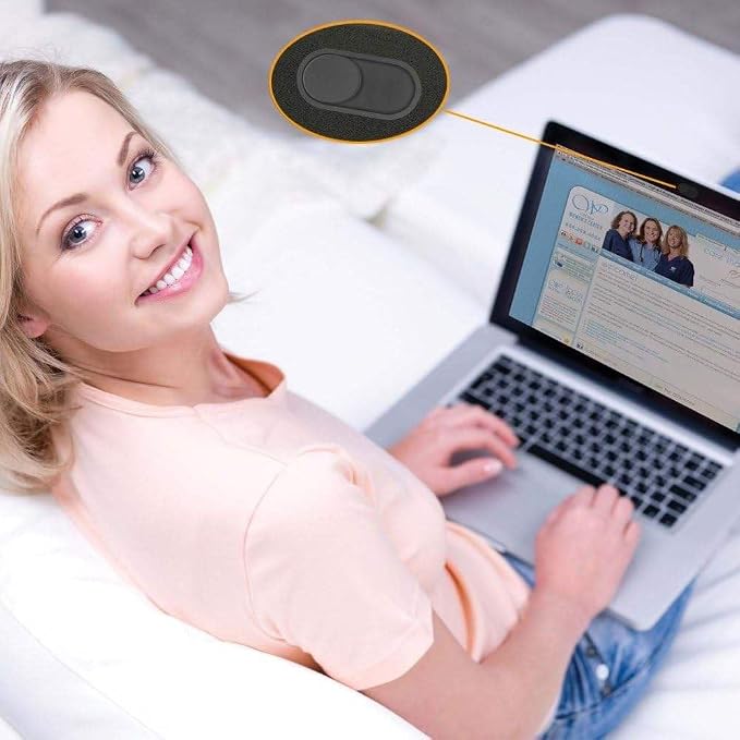 Webcam Cover Slide (3-Pack) Ultra Thin Metal Camera Covers - Includes Surface Prep Kit