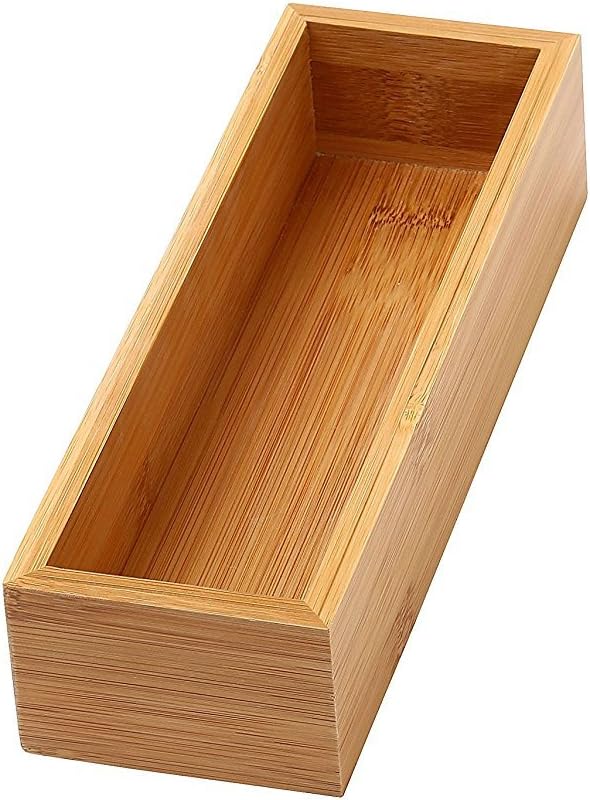 YBM Home Kitchen Drawer Organizer Storage Box Made of Bamboo, 3x9x2 Inch 322