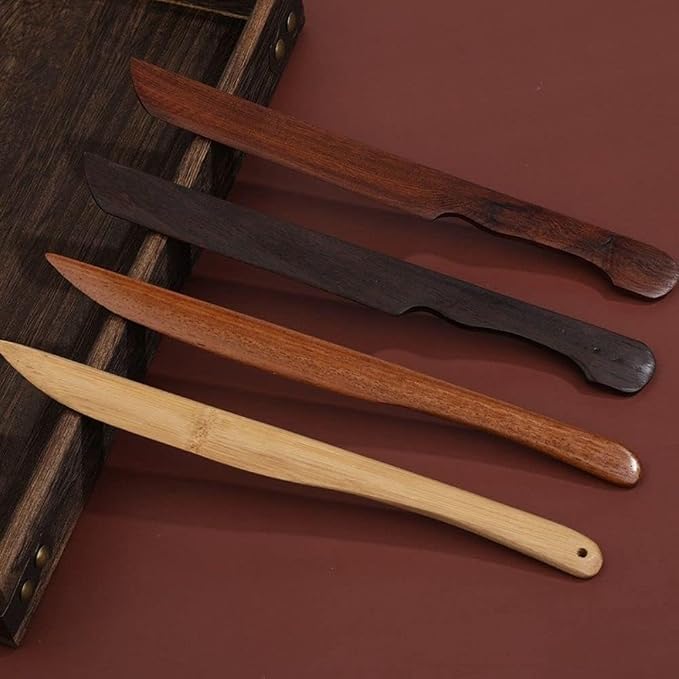 1Pc 25cm-Bamboo Wood-Colored Creative Wood Envelope Opener Handmade Wooden Bookmarks Desk Accessories Slitter Paper Cutting Letter for Home,Letter Openers,Office Products,Cutting and Measuring Devices