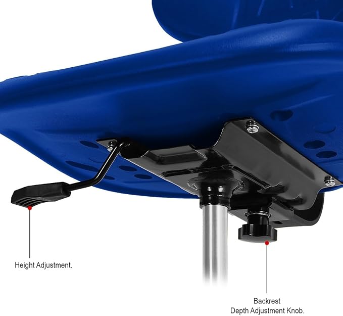 BenchPro Blue Urethane Office, Drafting, and Task Chair