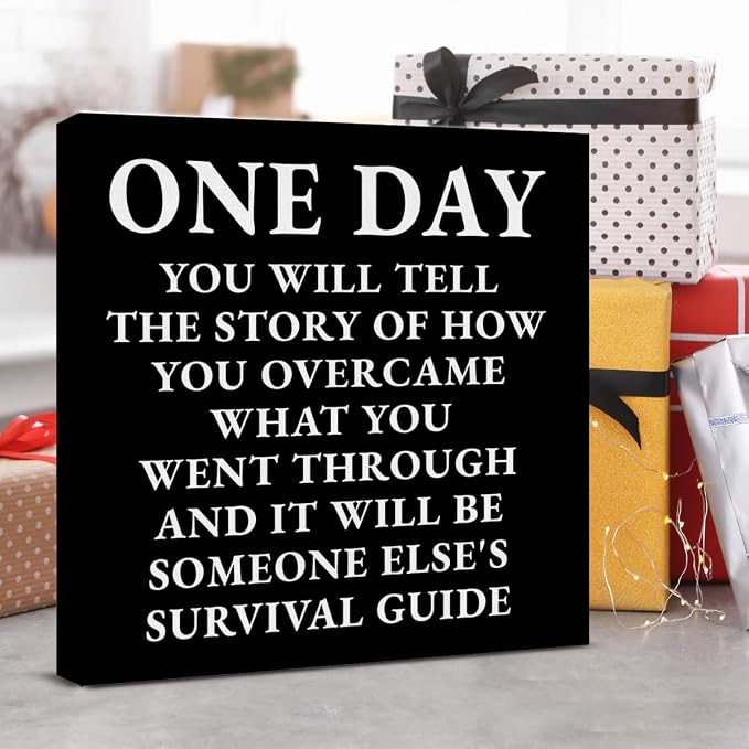 Inspirational Quotes Wall Art Decor, Black Office Decor for Men, Motivational Success Canvas Painting Positive Affirmations Posters Artwork for Home Office (8 X 8 Inches, Framed)