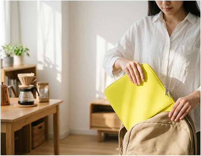 Laptop Sleeve for MacBook Neo/Air/Pro 13 inches A18/M5/M4/M3/M2/M1 Chip 2026-2020 A3404 A3449 A3240 A3113 A2681 with 2 Pockets Tablet Bag Case Accessories (Yellow)