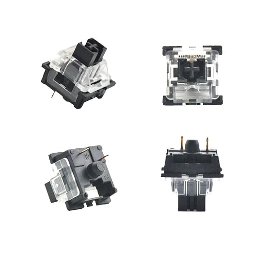 OUTEMU (Gaote) Black Switches - 20 Pack -3 pin DIY Replaceable Linear Heavy 60g Force Key Switches Replacement Switches or Mechanical Keyboard