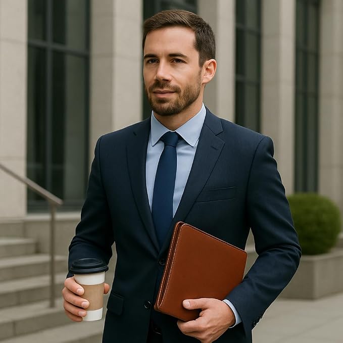 Leather Portfolio Binder for Business use, Document Organizer with Smart Storage, Calculator, Writing pad, – padfolio All in one, Professional Binder Portfolio for Women and Men with Name