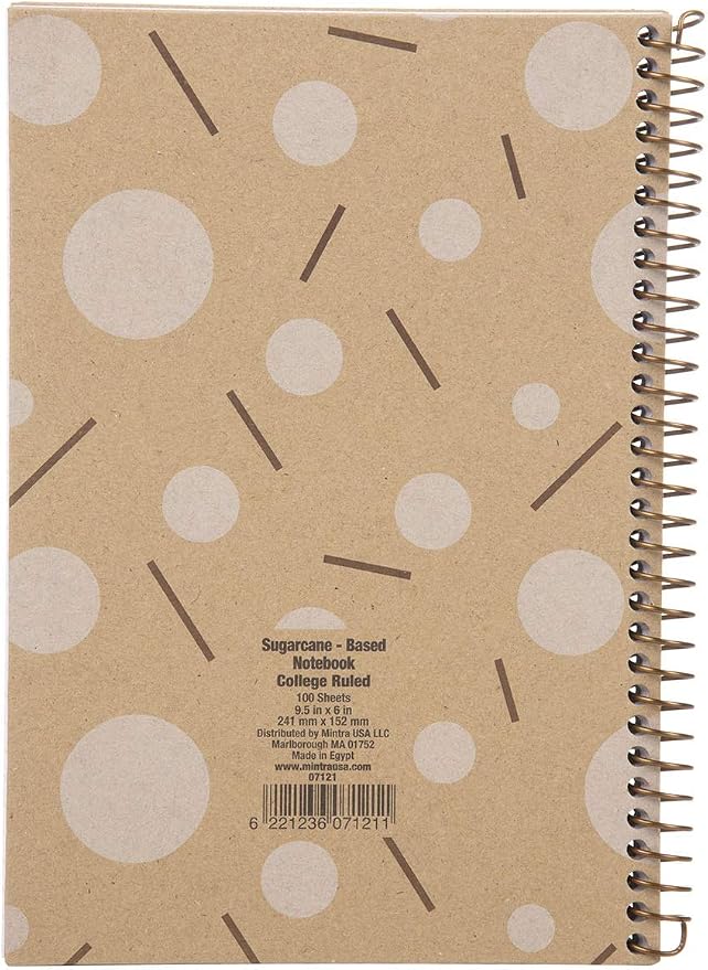 Mintra 100% Recycled Notebooks (Junior Size (6.5in x 9.5in), Design Set 3pk)