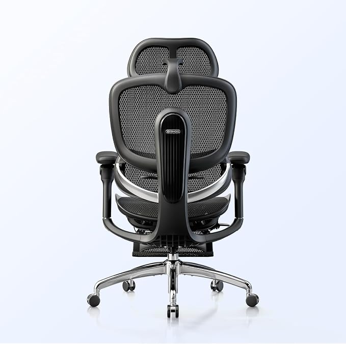 SIHOO Doro C300 Pro V2 Ergonomic Office Chair with Footrest & Full-Body Adaptive Support, 8D Armrests & Breathable Mesh, Comfy High Back Computer Desk Chair for Long Hours, 135° Recline (Jet Black)