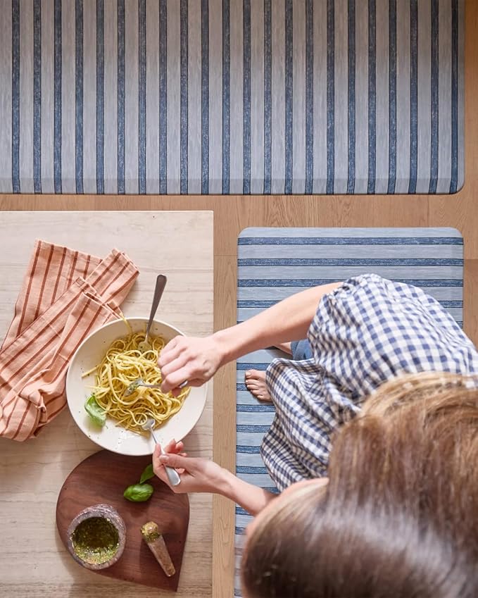 House of Noa Nama Standing Mat – Anti-Fatigue Cushioned Kitchen Mats for Floor | Ergonomic Bounce-Back Foam Kitchen Mats | Anti-Fatigue Mats for Kitchen & Standing | Devon Rivera | 22" x 54"