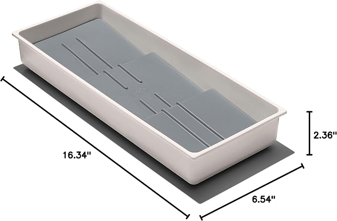 OXO Caddy, Spice Drawer Organizer, White | Good Grips | Compact | Pack of 4