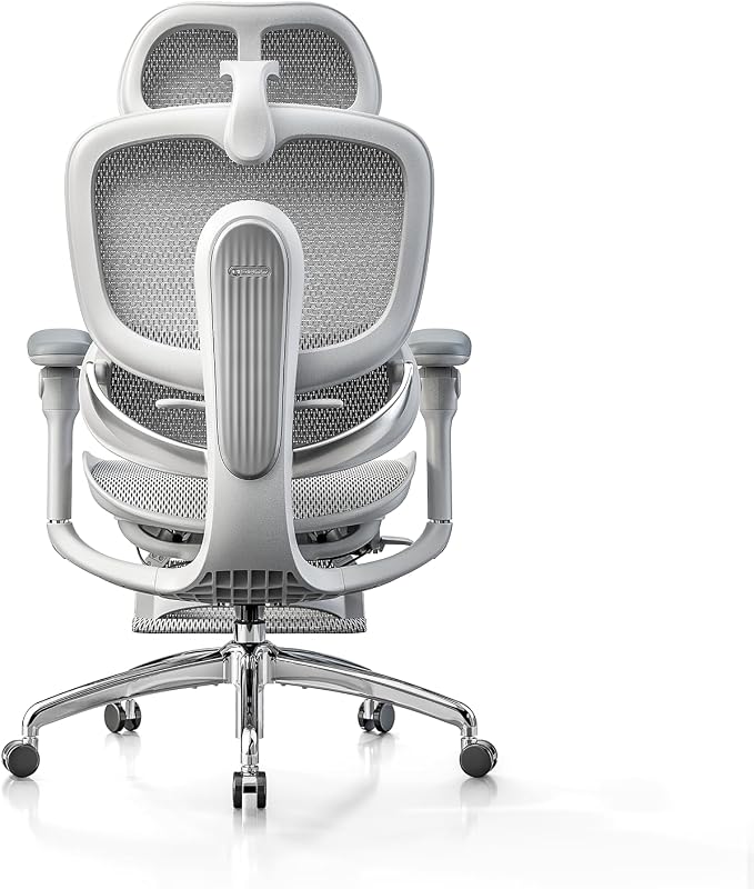 SIHOO Doro C300 Pro V2 Ergonomic Office Chair with Footrest & Full-Body Adaptive Support, 8D Armrests & Breathable Mesh, Comfy High Back Computer Desk Chair for Long Hours, 135° Recline, 2 Packs, GREY