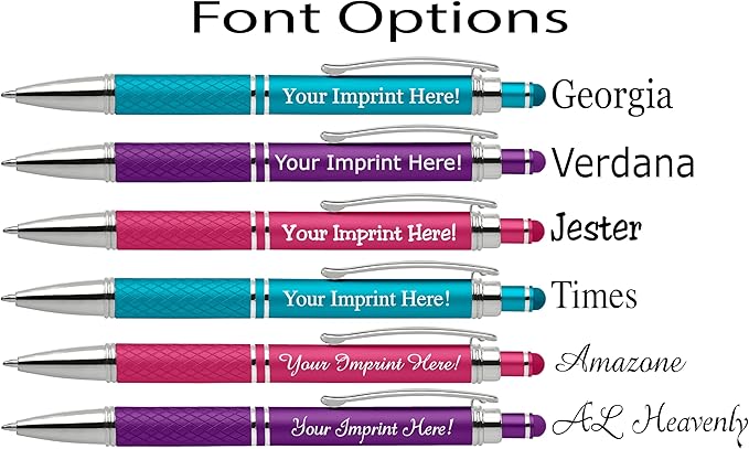 Custom Engraved Personalized Pen Gift Set - 2 Pack of Soft Touch Metal Ballpoint Pens with Gripper & Gift Box - Luxury Customized Pens with Name (Teal)