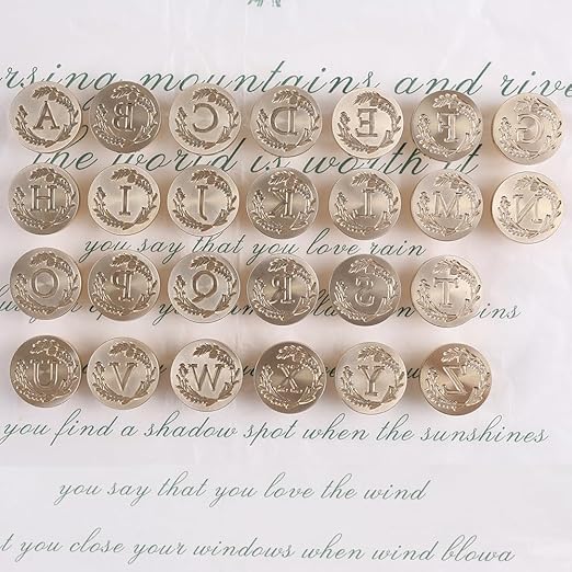 Elegant Initial V Wax Seal Kit,2pcs Exquisite Brass Stamp Heads with Eucalyptus & Flower Designs Ideal for Wedding Invitations Gift Wraps Envelopes and Christmas Cards (Alphabet V Kit)
