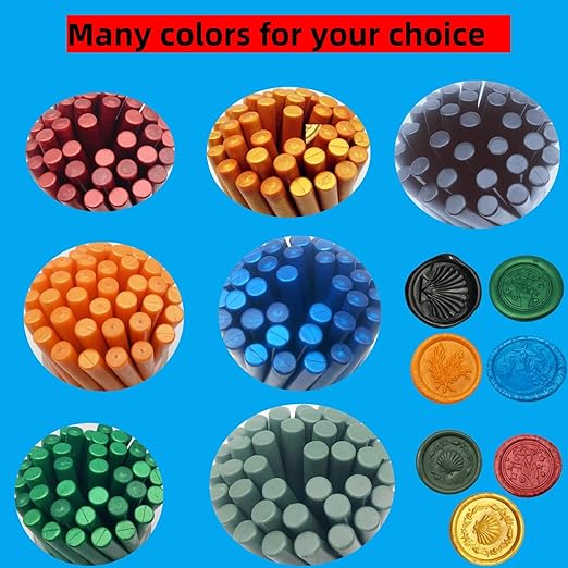 Wax Seal Kit, Atopbb 40Pcs Black Sealing Wax Sticks with Glue Gun Great for Wax Seal Stamp, Wax Seal Sticks Used for Wedding, Invitations and Gift Wrapping(40, black)