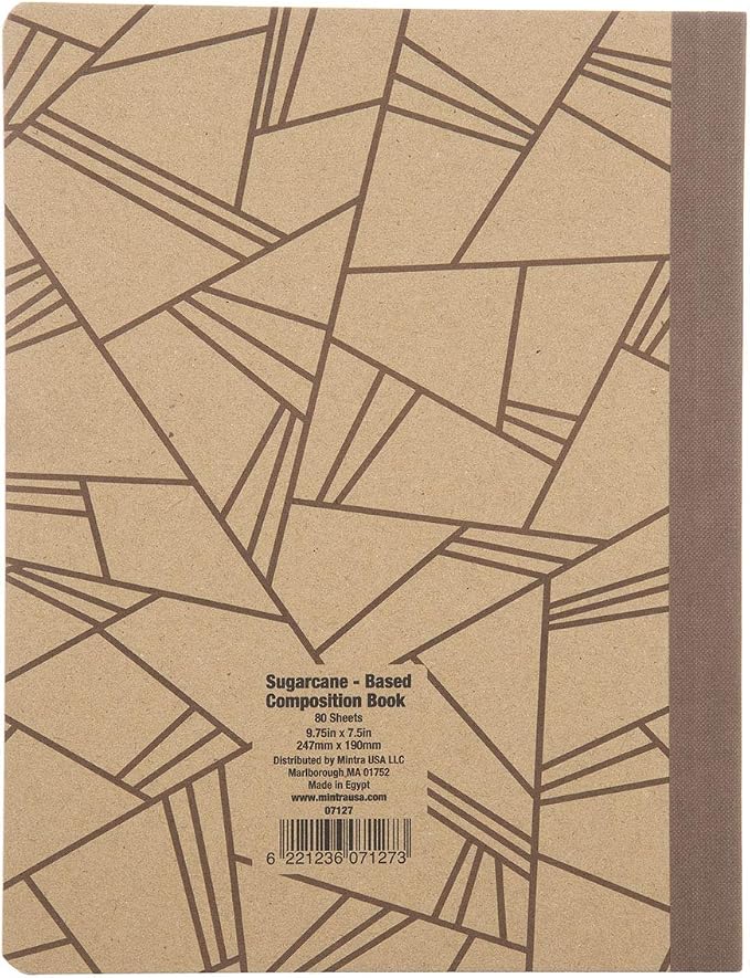 Mintra 100% Recycled Notebooks (Comp Book (7.5in x 9.75in), Design Set 3pk)