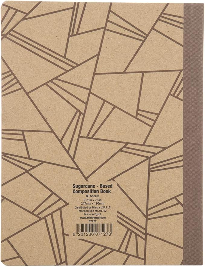 Mintra 100% Recycled Notebooks (Comp Book (7.5in x 9.75in), Design Set 3pk)