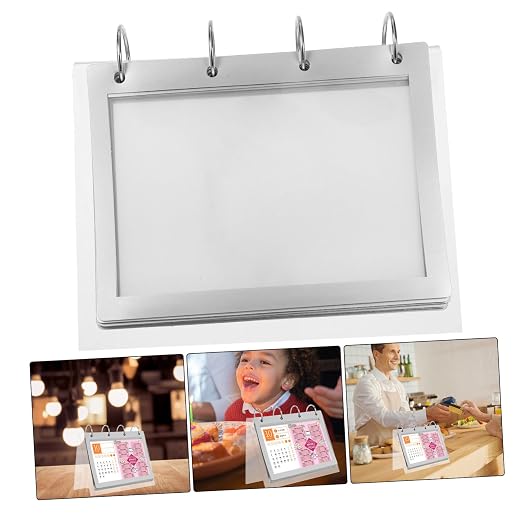 Flip Chart Stand Acrylic Material V-Shaped Design for Easy Flipping Multi-Page Document Stand for Menus Drink Lists Calendars Stable and Low Maintenance