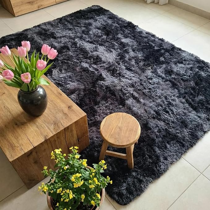 Mugorn Small Soft Shag Rugs for Bedroom, 2x3 Fluffy Area Rugs for Living Room