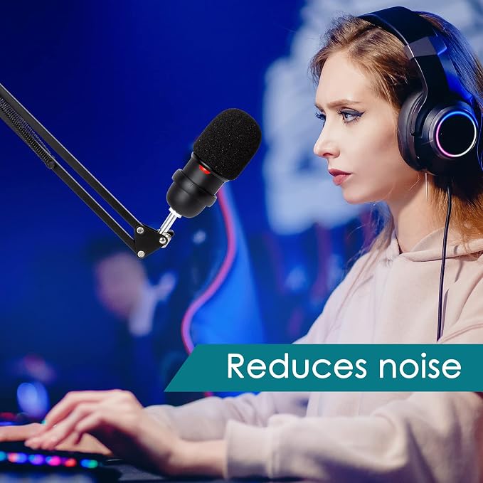 YOUSHARES SoloCast Microphone Windscreen - Professional Foam Mic Covers Mic Windscreen Compatible with HyperX SoloCast Mic for Filter Ambient and Breathing Winds