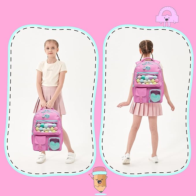 Cute Backpack for Girls Aesthetic Backpack School Backpack for Girls Backpack with Lunch Box Back to School Supplies