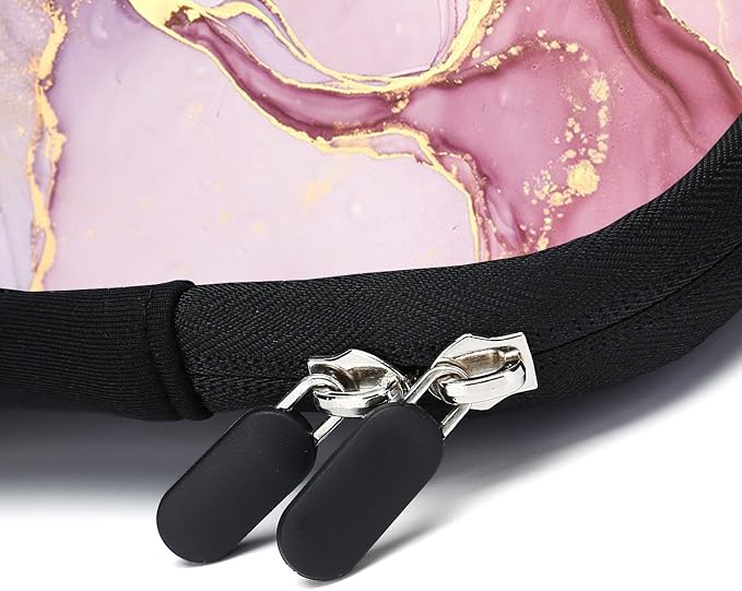 15.6" Laptop Sleeve 14" 15" 15.4" Chromebook Case Ultrabook Case Notebook Sleeves PC Messenger Bag (Pink Marble)