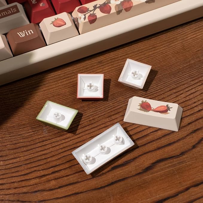 Sumgsn 152 Keys Red Keycaps PBT Dye Sub Cherry Profile Keycaps Set with Storage Box Compatible with 61/64/87/104/108 Cherry Mx Switches Mechanical Keyboard
