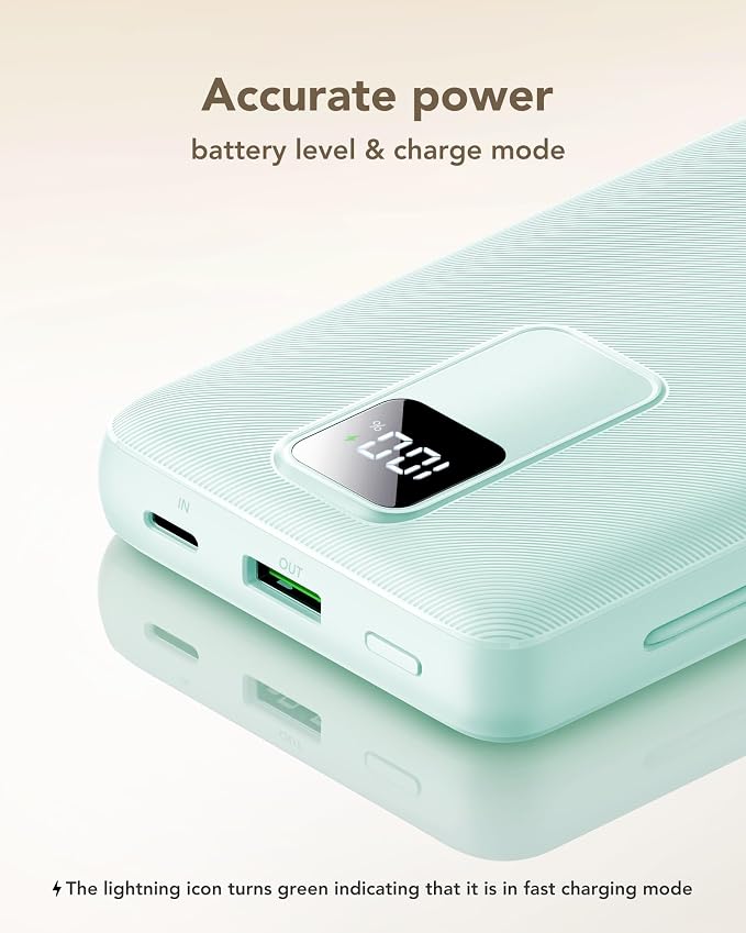 charmast Portable Charger with Built-in Wall Plug and Cables, 20000mAh Power Bank Travel Essentials, 20W Fast Charging Battery Pack Compatible with iPhone 17/16/15/14/13/12/11, Samsung, Android