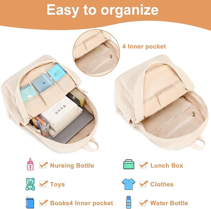 BTOOP School Backpacks for Teen Girls Bookbags Lightweight Kids Backpack School Bags Set with Lunch Box Pencil Case