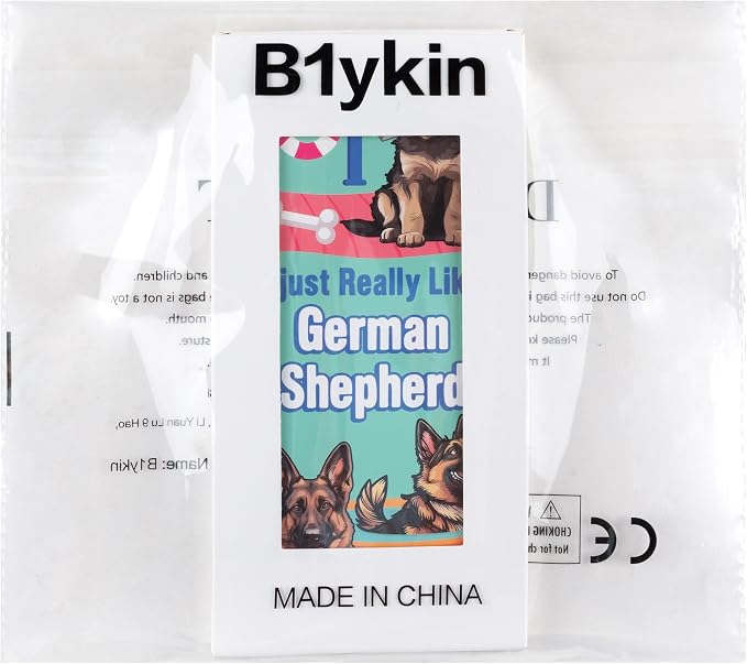 B1ykin Cute Sticky Notes Set - I Just Really Like German Shepherd Self-Stick Notes Pad, 550 Sheets Writing Memo Pages Sticky Notepad for Teacher Appreciation Gift School Office (German Shepherd)