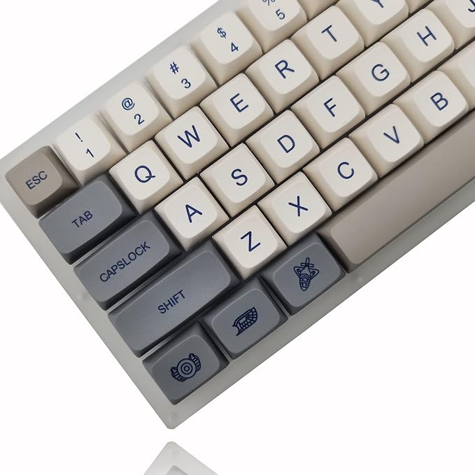 Guffercty kred XDA Profile Keycaps 137 PBT Key Retro Cap Cover Set Dye Sublimation for Cherry Mx Switch Mechanical Keyboard (XDA/Enlightenment)