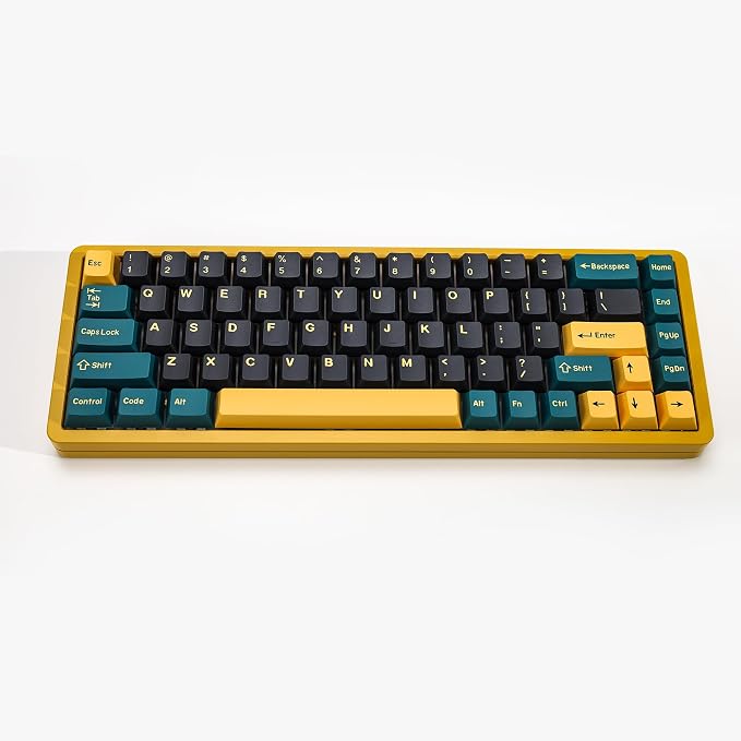 MarrsGreen PBT Double Shot Keycap Set,176 Keys Dark Green Custom Key Cap Keycaps 60 Percent Cherry Profile Keycaps for 61/64/68/84/87/100/104/108 Mechanical Keyboard