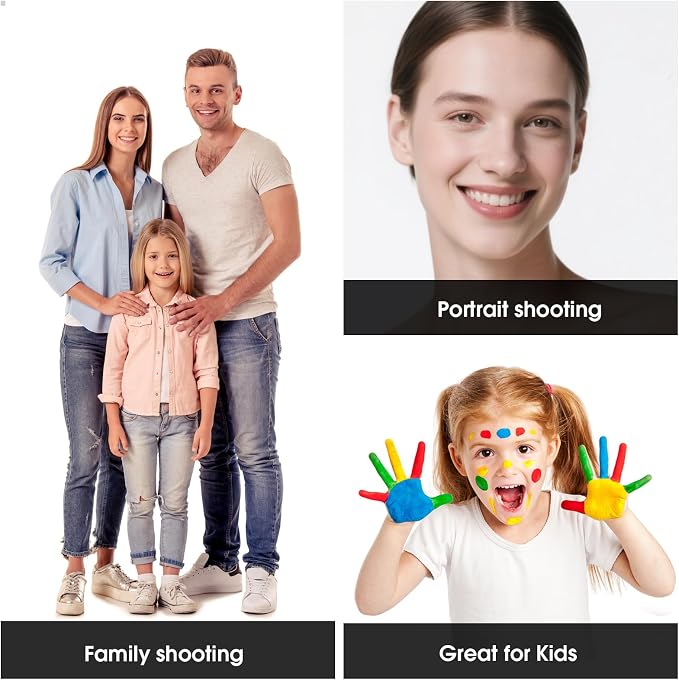 CPLIRIS 10x20ft White Backdrop for Photography, Dual-Size Dual-Pocket Design Photo Booth Background for Portrait Photoshoot, Party and Video with Both Options of 10 feet and 20 feet in Width