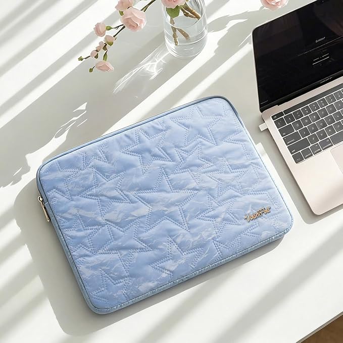 15 16 inch Laptop Sleeve Case for 15" MacBook Pro/Air M5, 16" MacBook Pro M5, 15" Surface Laptop 7, 15" IdeaPad Slim 5i Gen 9, 16" ThinkPad E16, 16" XPS 16, HP Notebook Bag Cover, Sky Blue