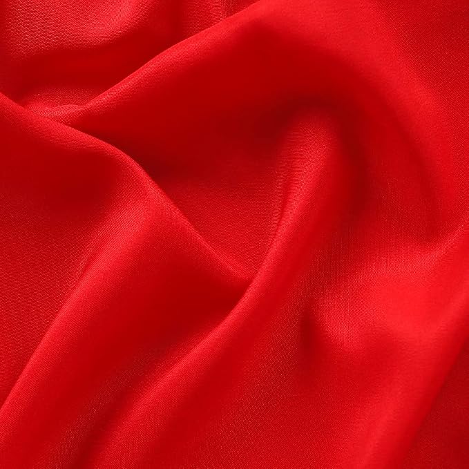 GFCC 6FTX9FT Red Backdrop Background - for Photography Photo Booth Backdrop for Photoshoot Background Screen Video Recording Parties Curtain