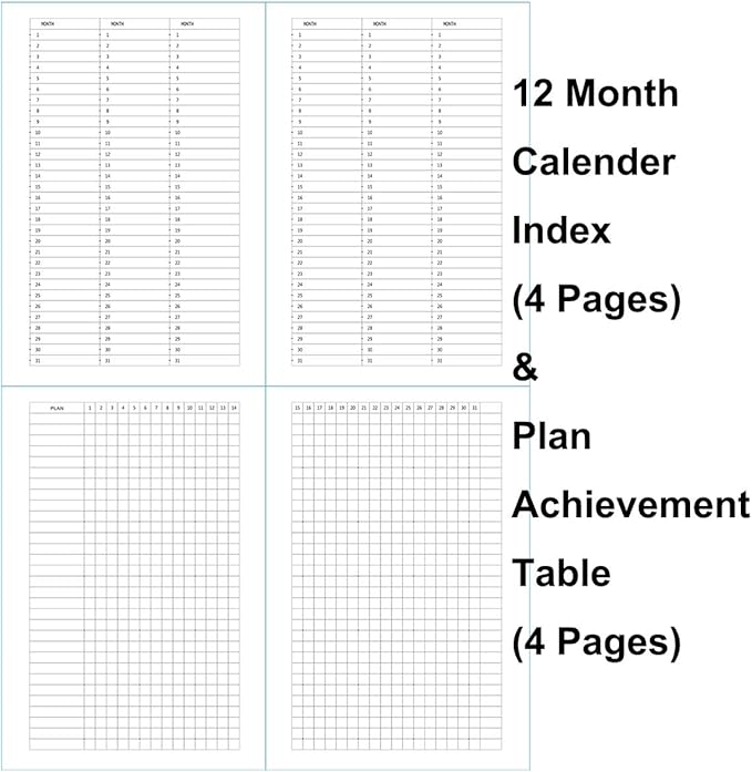 Guissi Classic Dotted Grid Bullet Notebook Journal Dot HardCover A5 Thick Acid-Free Paper with Inner Pocket Leather Office School Supplies 144 Pages