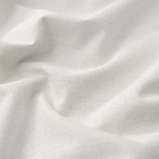 KOUFALL Closet Curtain for Open Closet,Privacy Curtains for Room Divider,Pleated Linen Faux Accordion Door