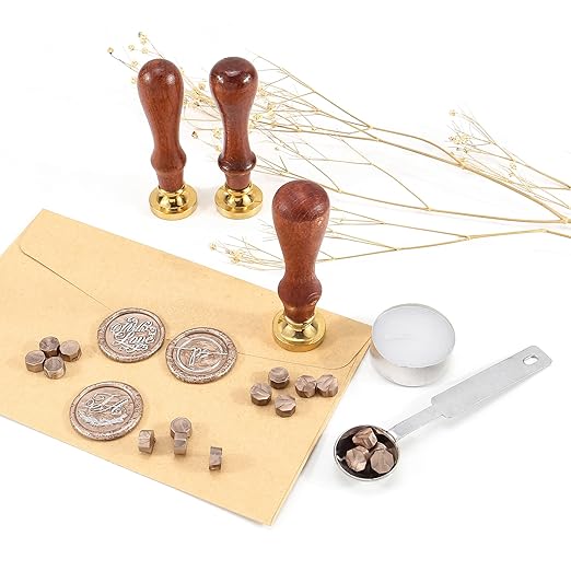 Yoption 360 Pcs Champagne Gold Sealing Wax Beads for Wax Seal Stamp, Wedding Invitations, Envelopes, Gift Wrappings, Wine Packages