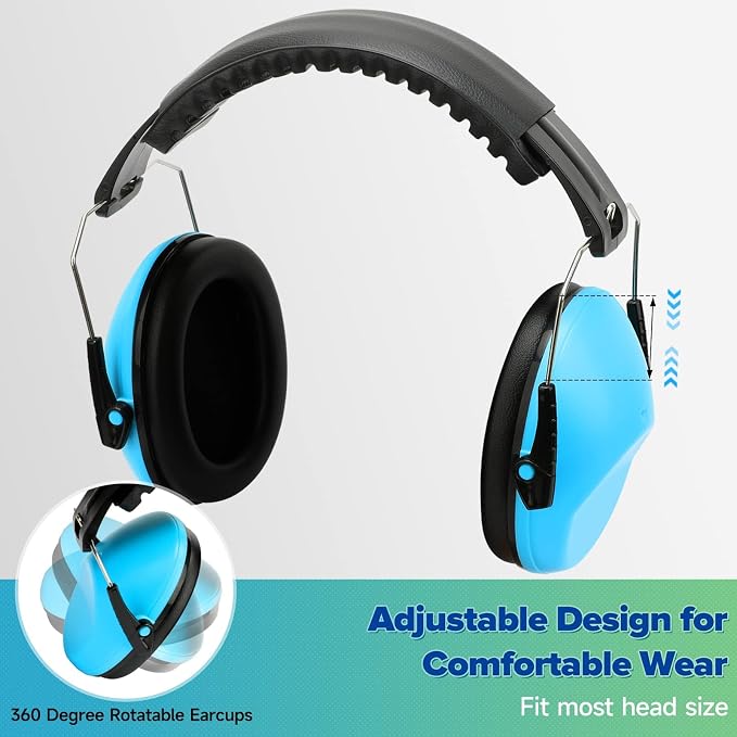 Floriogra 12 Pack Noise Canceling Headphones for Kids, Kids Ear Protection Earmuffs for Autism, Toddler, Children, Noise Cancelling Headphones Sound Proof Earmuffs for Concerts, Air Shows, Fireworks